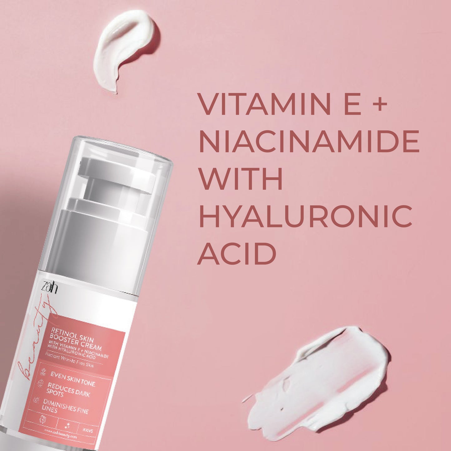 Retinol Skin Booster Cream | With Retinol 0.3%, Niacinamide, Vitamin E & Hyaluronic Acid | Anti-Aging, Dark Spot & Wrinkle Repair