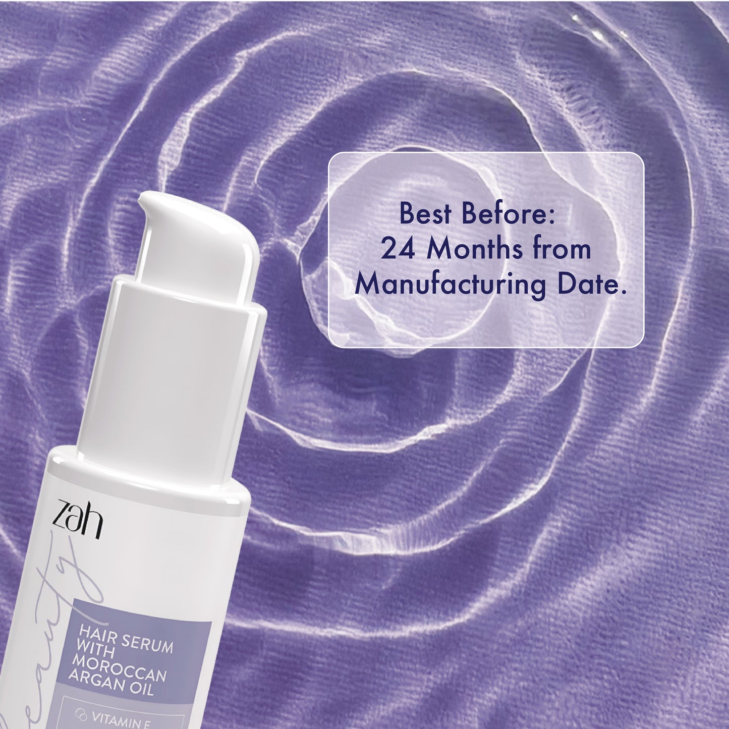 Hair Serum | With Moroccan Argan Oil, Olive Oil & Vitamin E | Frizz Control + Shine + Heat Protection