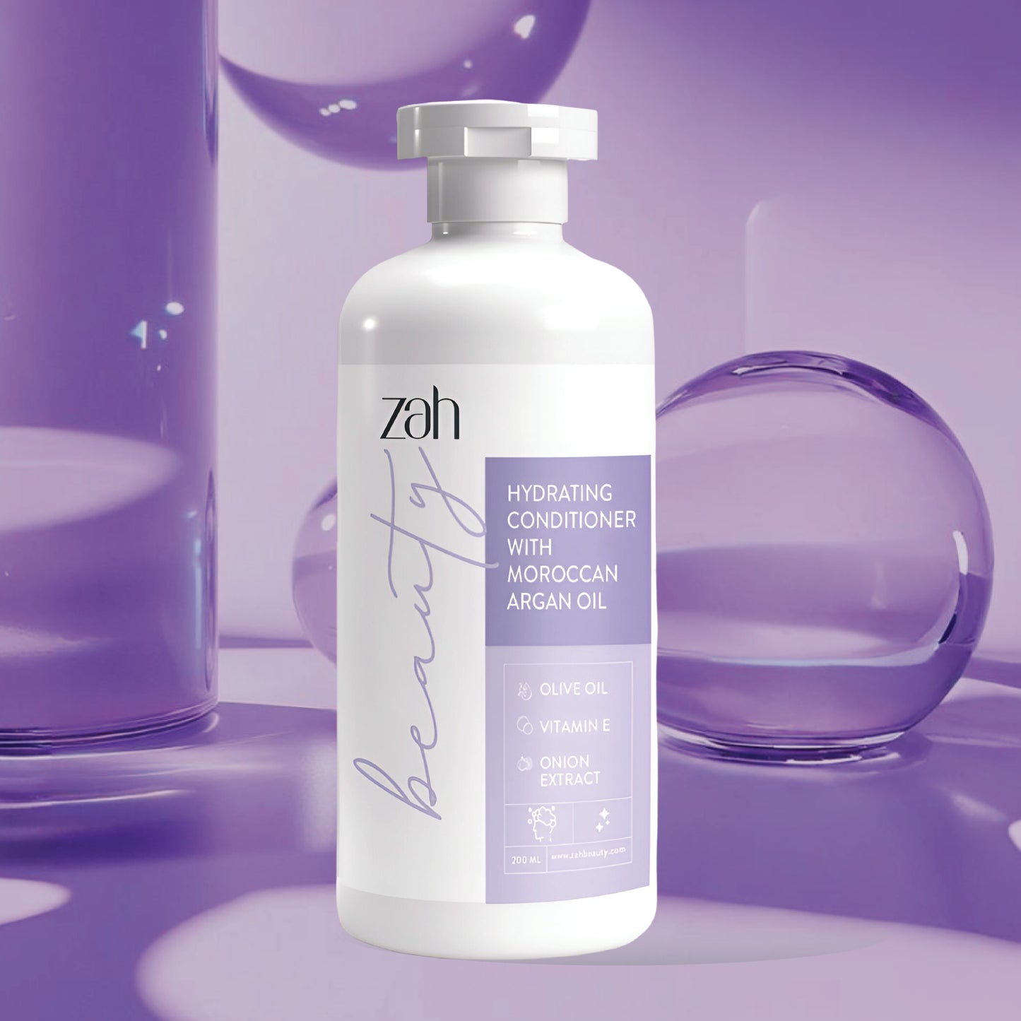 Hydrating Conditioner | With Moroccan Argan Oil, Olive Oil, Onion Extract, Keratin & Vitamin E | Frizz Control + Strength + Shine