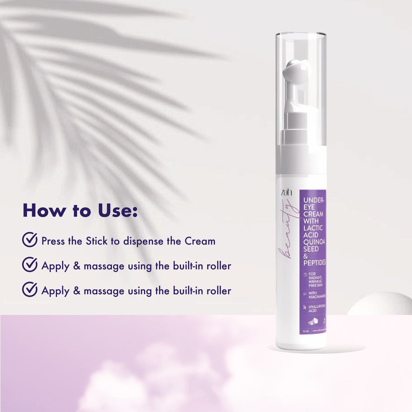 Under Eye Gel | With Lactic Acid, Peptides, Quinoa Seed & Shea Butter | Reduces Dark Circles, Puffiness & Fine Lines