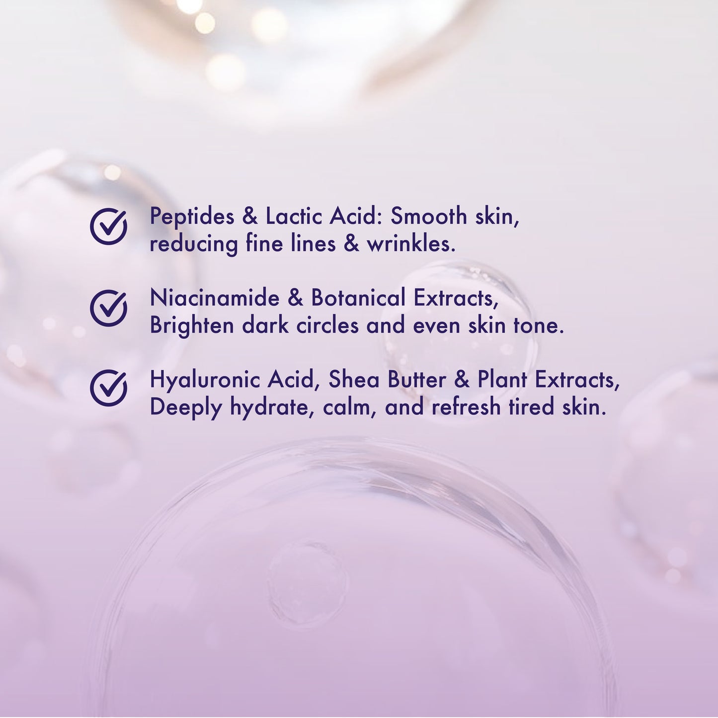 Under Eye Gel | With Lactic Acid, Peptides, Quinoa Seed & Shea Butter | Reduces Dark Circles, Puffiness & Fine Lines