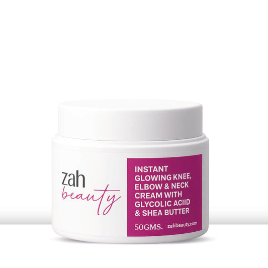 Instant Glowing Knee, Elbow & Neck Cream | With Glycolic Acid, Shea Butter & Botanical Extracts | Brightening + Deep Moisture