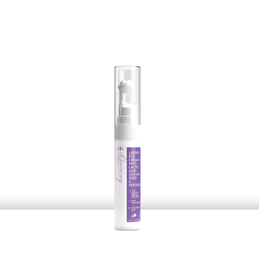 Under Eye Gel | With Lactic Acid, Peptides, Quinoa Seed & Shea Butter | Reduces Dark Circles, Puffiness & Fine Lines